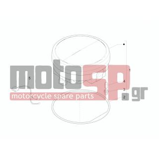 Vespa - PX 125 2012 - Electrical - Complex instruments - Cruscotto - 164634 - ΛΑΜΠΑ 12V 1.2W T5 ΟΡΓΑΝΩΝ