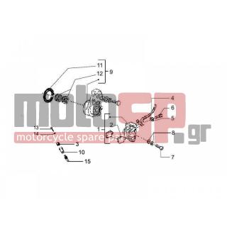 Vespa - PX 125 2012 - Brakes - brake lines - Brake Calipers - 127927 - ΦΛΑΝΤΖΑ ΒΙΔΑΣ ΜΑΡΚ #10x#14x1