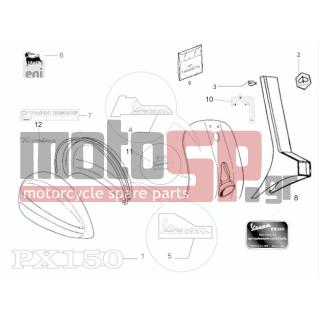Vespa - PX 150 2011 - Body Parts - Signs and stickers - 657584 - ΣΗΜΑ ΝΤΟΥΛ VESPA 