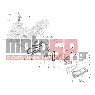 Vespa - S 125 4T 3V IE 2012 - Engine/Transmission - OIL PUMP - B016774 - ΒΙΔΑ M6X25