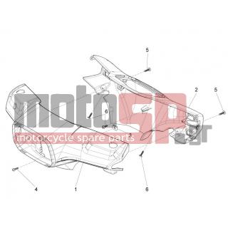 Vespa - S 125 4T 3V IE 2012 - Εξωτερικά Μέρη - COVER steering - 6542640090 - ΚΑΠΑΚΙ ΤΙΜ ΕΣ VESPA S 50-125 NERO 94