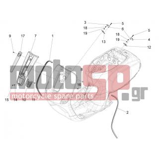 Vespa - S 125 4T 3V IE 2012 - Body Parts - mask front - 622187 - ΠΛΑΙΣΙΟ ΠΟΔΙΑΣ VESPA LX 50-125-150 ΑΡΙΣΤ
