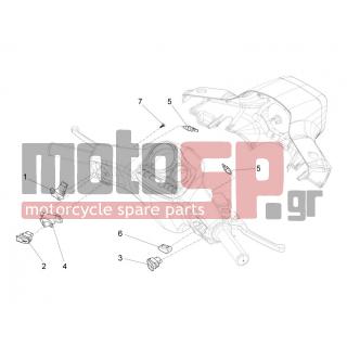 Vespa - S 125 4T 3V IE 2012 - Ηλεκτρικά - Switchgear - Switches - Buttons - Switches