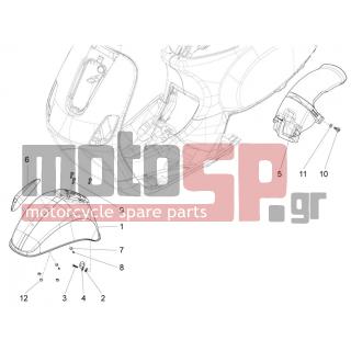 Vespa - S 125 4T 3V IE 2012 - Body Parts - Apron radiator - Feather - 192598 - ΚΑΠΕΛΑΚΙ ΠΛΑΣΤ.