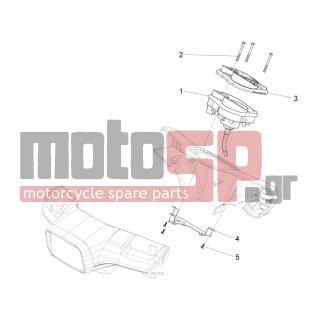 Vespa - S 125 4T 3V IE 2012 - Electrical - Complex instruments - Cruscotto - 498342 - ΜΠΑΤΑΡΙΑ ΡΟΛΟΙ ΚΟΝΤΕΡ SCOOTER