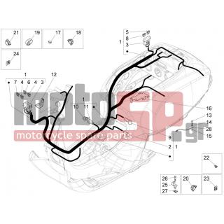 Vespa - S 125 4T 3V IE 2012 - Electrical - Complex harness - 484123 - ΒΙΔΑ