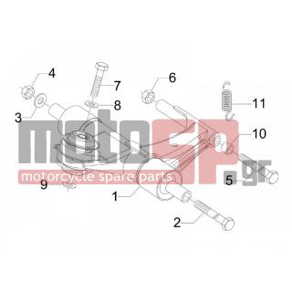 Vespa - S 125 4T E3 2008 - Suspension - rocking arm - 709037 - ΡΟΔΕΛΑ 12,5X20X2