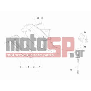 Vespa - S 125 4T IE E3 COLLEGE 2009 - Exhaust - silencers - 872997 - ΒΙΔΑ ΚΑΘΡΕΠΤΗ SPORT CITY ONE 50-125