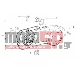 Vespa - S 50 2T COLLEGE 2007 - Engine/Transmission - COVER sump - the sump Cooling - 239388 - ΑΠΟΣΤΑΤΗΣ ΚΑΡΤΕΡ BEVERLY-NEXUS