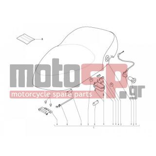 Vespa - S 50 2T COLLEGE 2012 - Body Parts - Saddle / Seats - 65429300AN - ΣΕΛΑ VESPA S 50-125 (ΜΟΝΟΣΕΛΟ)