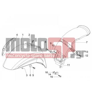 Vespa - S 50 4T 4V COLLEGE 2009 - Body Parts - Apron radiator - Feather - 709047 - ΡΟΔΕΛΛΑ