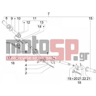 Vespa - S 50 4T 4V COLLEGE 2012 - Frame - Wheel - brake Antliases - 562923 - ΡΟΔΕΛΑ 27X38,3X1,2