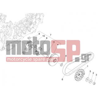 Vespa - SPRINT 125 4T 3V IE 2015 - Engine/Transmission - driving pulley - 1A000798 - ΔΙΣΚΟΣ-ΓΡΑΝΑΖΙ ΒΑΡ SCOOTER 125 MY13