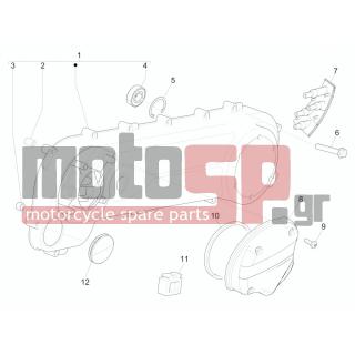 Vespa - SPRINT 50 2T 2V 2015 - Engine/Transmission - COVER sump - the sump Cooling - 483859 - ΤΑΠΑ ΛΑΣΤ ΚΑΠ SCOOTER-HEX