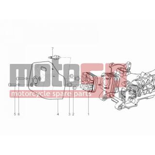Vespa - SPRINT 50 2T 2V 2014 - Engine/Transmission - COVER head - 288245 - ΠΑΞΙΜΑΔΙ