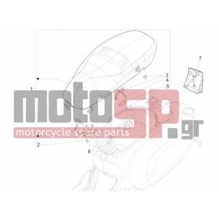 Vespa - SPRINT 50 2T 2V 2014 - Body Parts - Saddle / Seats