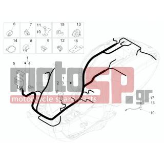Vespa - SPRINT 50 2T 2V 2015 - Electrical - Complex harness - 231590 - ΕΛΑΣΜΑ