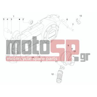 Vespa - SPRINT 50 4T 4V 2014 - Engine/Transmission - COVER sump - the sump Cooling - 844964 - ΚΛΙΠΣ