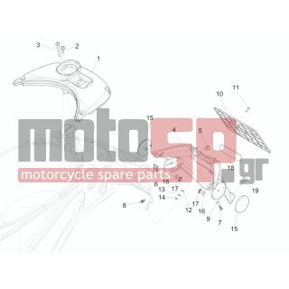 Vespa - SPRINT 50 4T 4V 2014 - Body Parts - Aprons back - mudguard - 290315 - ΑΝΑΚΛΑΣΤΗΡΑΣ ΛΑΣΠΩΤΗΡΑ FLY ΑΡ-ΔΕ