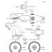 KAWASAKI - NINJA® ZX™-10R 2013 - Body PartsDecals(P.F.S.White)(JDF)