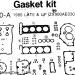 KAWASAKI - NINJA® 1986 - Κινητήρας/Κιβώτιο ΤαχυτήτωνGASKET KIT ZX900-A 1985 LATE & UP (ZX900