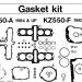 KAWASAKI - LTD SHAFT 1984 - GASKET KIT ZX550-A 1984 & UP KZ550-F 198