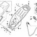 HONDA - SH125 (ED) 2009 - Body PartsSEAT/LUGGAGE BOX